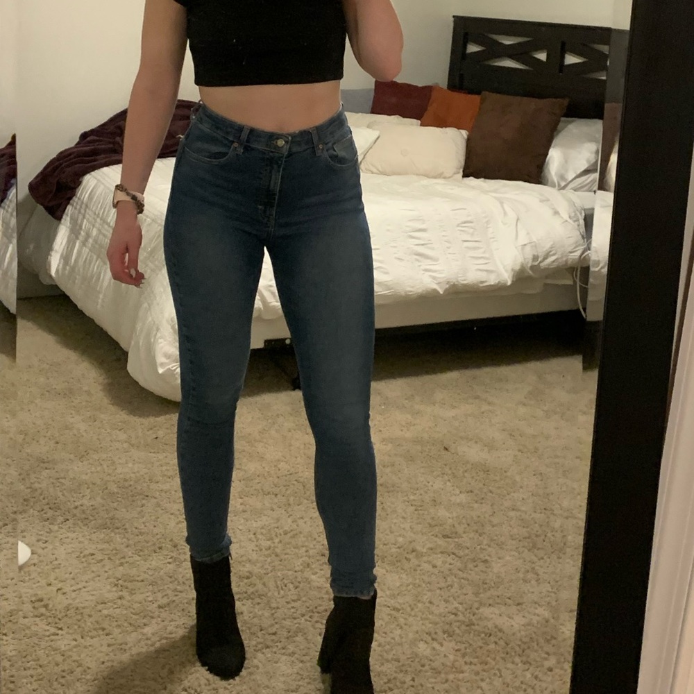 TopShop Jamie Skinny Jean medium wash